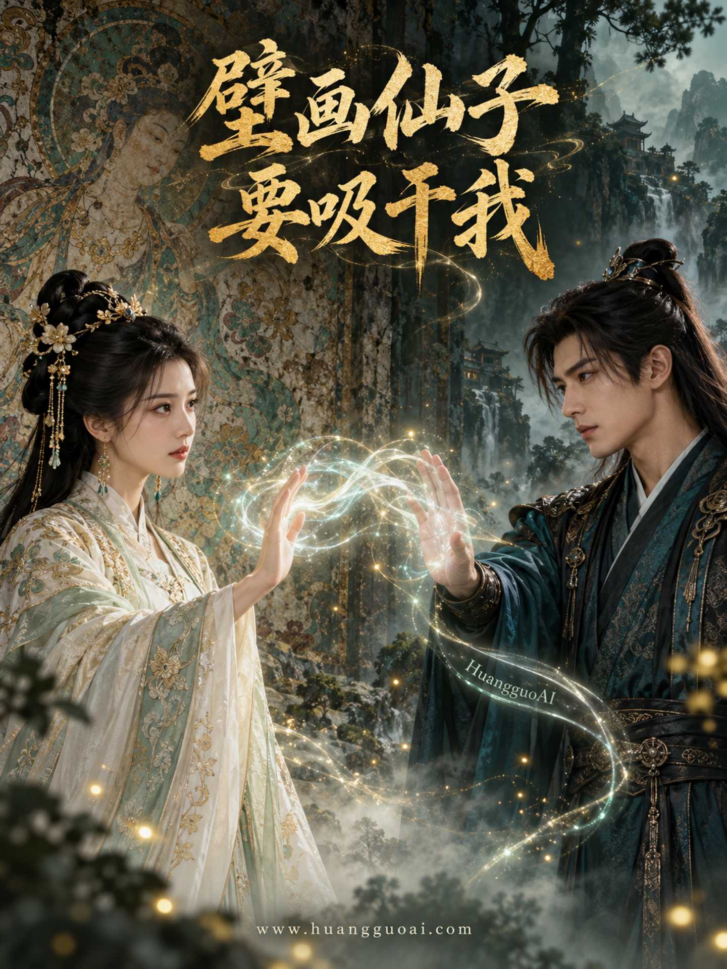 成人短剧：壁画仙子要吸干我